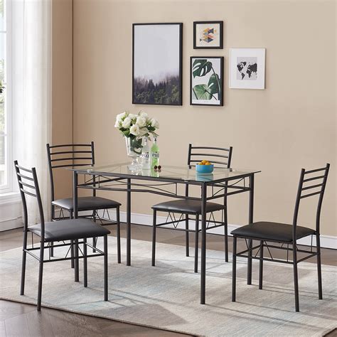 metal chairs for kitchen table